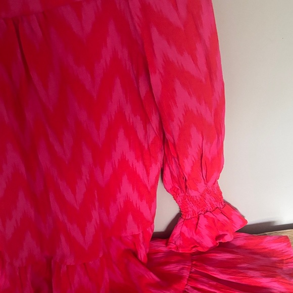 Pomander Place Vibrant Pink and Red Dress - Picture 7 of 11